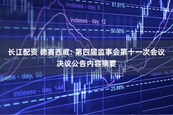 长江配资 德赛西威: 第四届监事会第十一次会议决议公告内容摘要